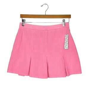 Urban Outfitters BDG Pink Corduroy Tennis Skirt Size Medium Pickleball Pink Prep